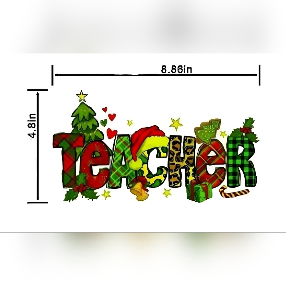 Teacher Christmas Tote - Picture 3 of 5